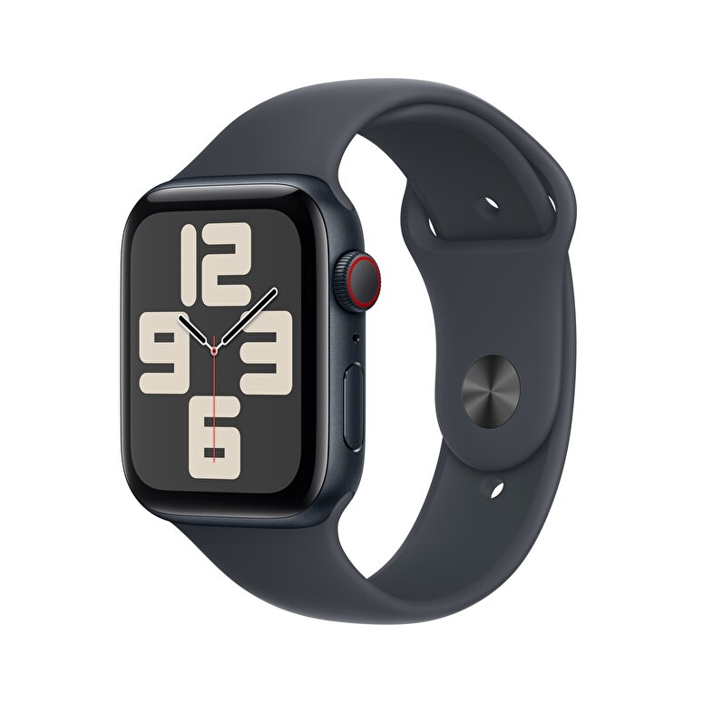 Apple Watch SE GPS + Cellular 40mm Gece Yarısı Alüminyum Kasa  Gece Yarısı Spor Kordon - M/L  MXGD3TU/A