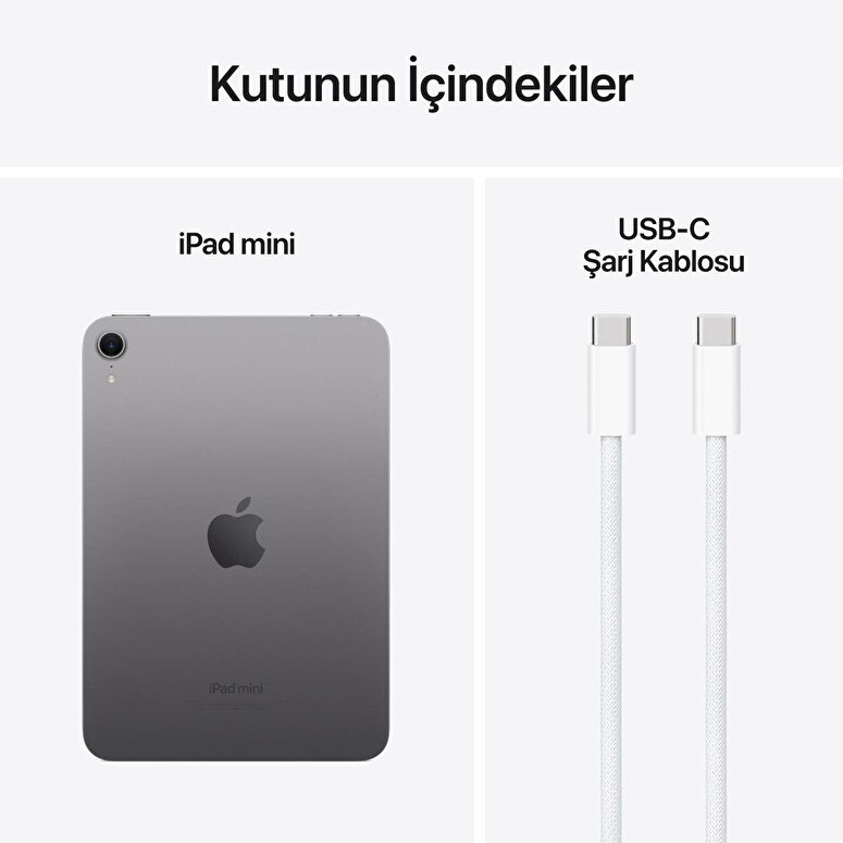 Apple iPad Mini 128GB 8.3 inç  Wi-Fi Uzay Grisi  MXN63TU/A