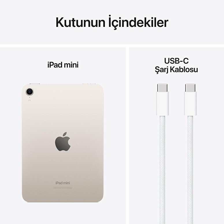 Apple iPad Mini 256GB 8.3 inç  Wi-Fi Yıldız Işığı  MXND3TU/A