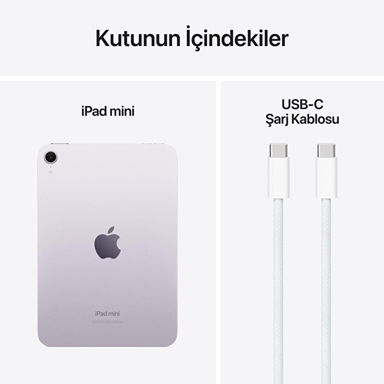 Apple iPad Mini 256GB 8.3 inç  Wi-Fi Mor  MXNE3TU/A
