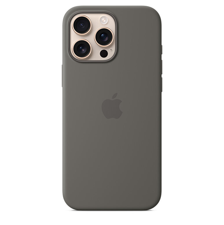 iPhone 16 Pro Max için MagSafe özellikli Silikon Kılıf - Taş Grisi MYYV3ZM/A