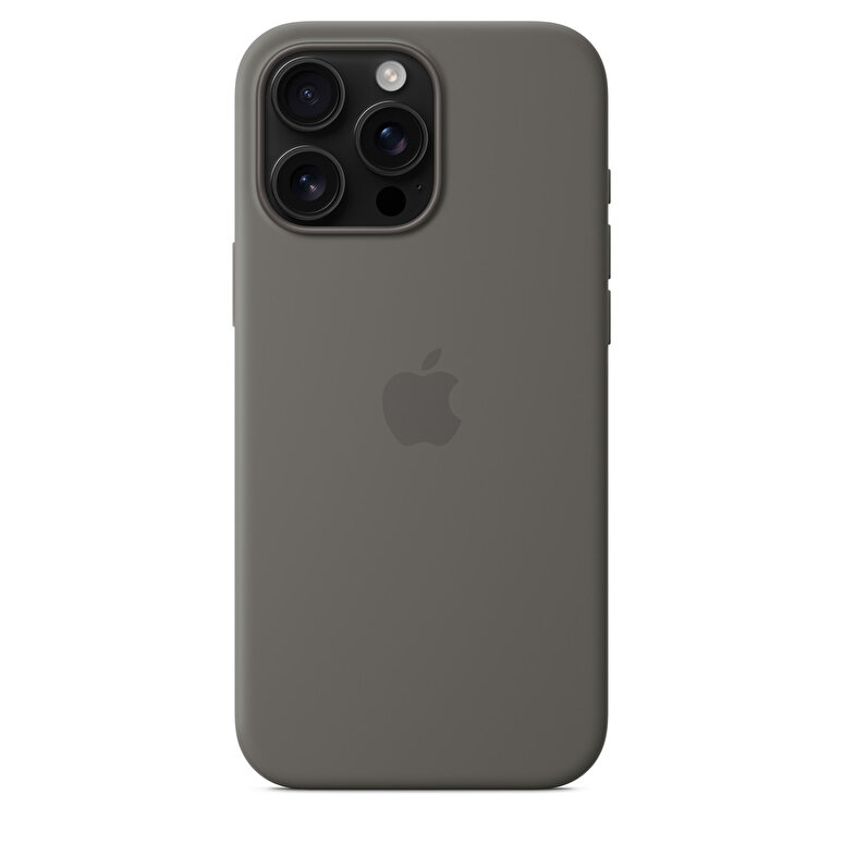 iPhone 16 Pro Max için MagSafe özellikli Silikon Kılıf - Taş Grisi MYYV3ZM/A