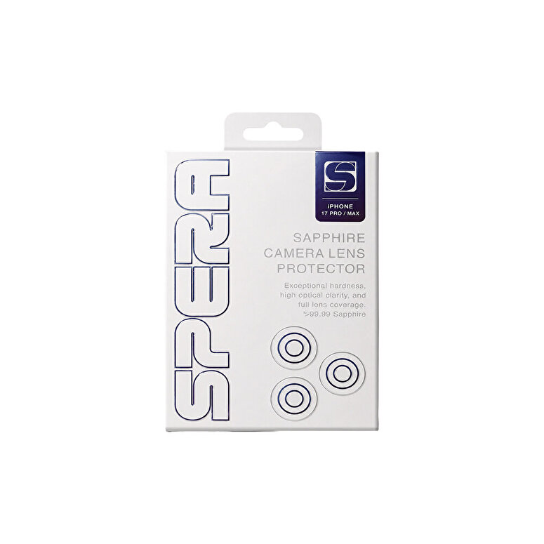 Spera iPhone 17 Pro / 17 Pro Max Safir Kamera Lens Koruyucu - Şeffaf SP-LP001