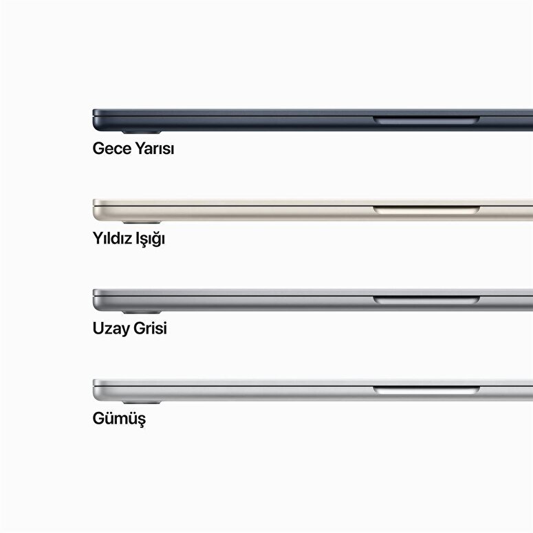 Apple MacBook Air 15' M2 Çip 8 Çekirdekli CPU 10 Çekirdekli GPU 16GB Bellek 1TB SSD Uzay Grisi Z18N000HC