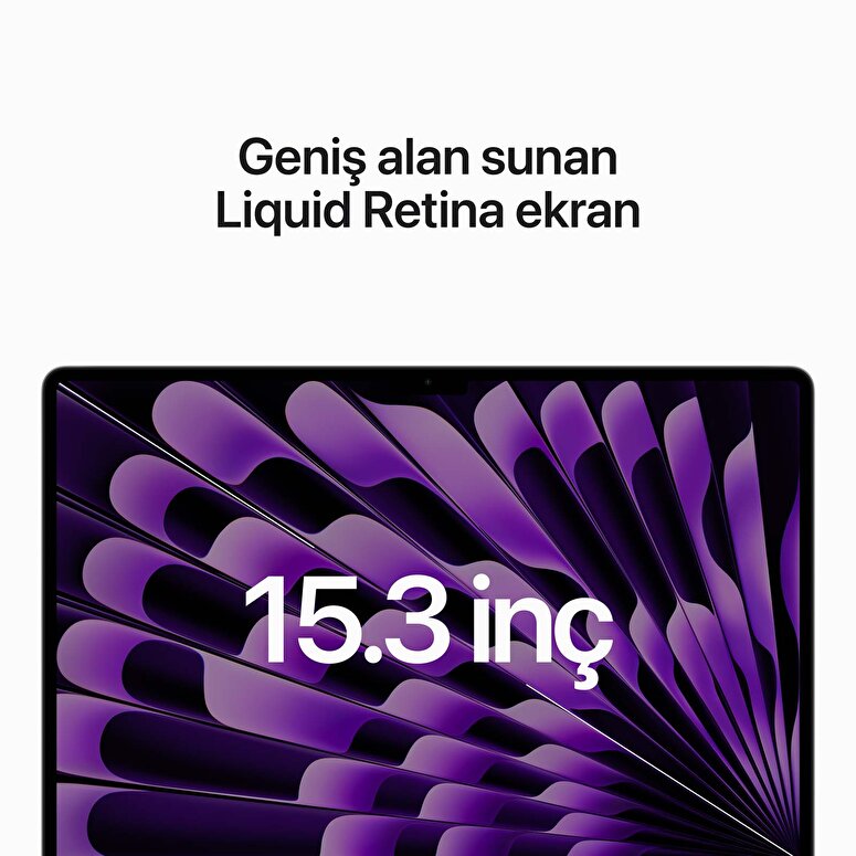 Apple MacBook Air 15' M2' Çip 8 Çekirdekli CPU 10 Çekirdekli GPU 8 GB Bellek 1 TB SSD Uzay Grisi Z18N000VS