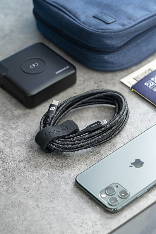 Momax Elite USB-C to Lightning Kablo (3m)-Siyah 4894222062115