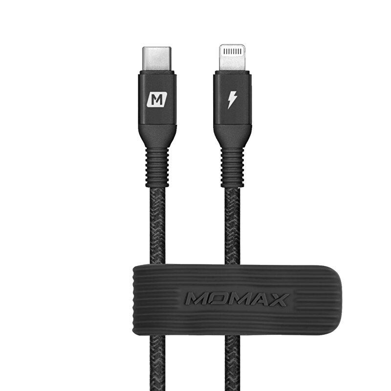 Momax Elite USB-C to Lightning Kablo (3m)-Siyah 4894222062115