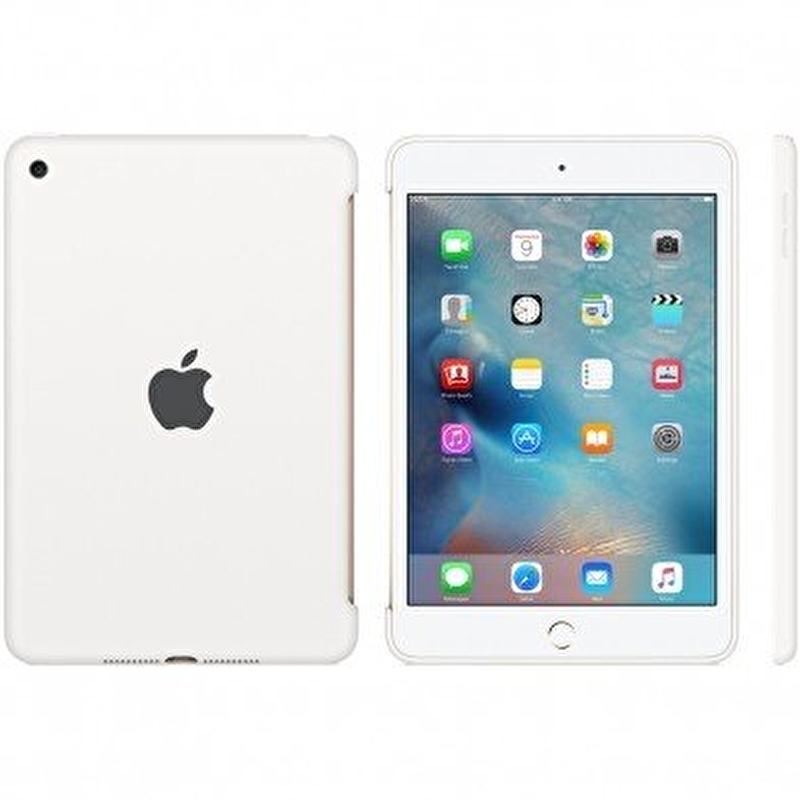 Apple Silikon Case iPad mini 4 Kılıfı (Beyaz)