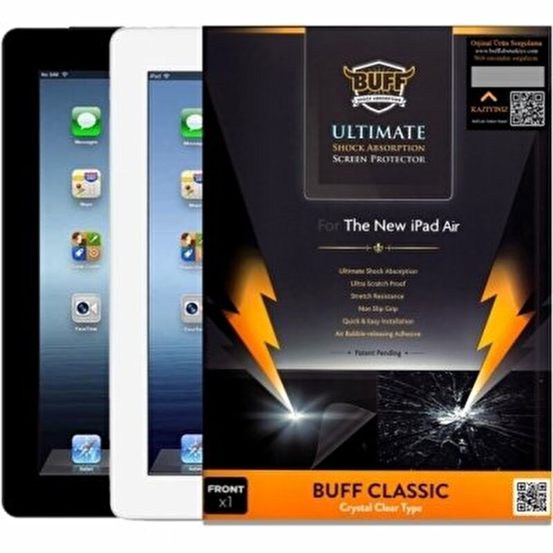 Buff iPad Air/Air 2/iPad Pro 9.7 Darbe Emici Ekran Koruyucu Film