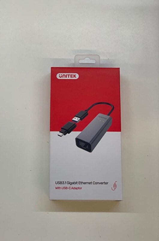 Unitek USB 3.0/USB Type-C Gigabit Ethernet Dönüştürücü Adaptör