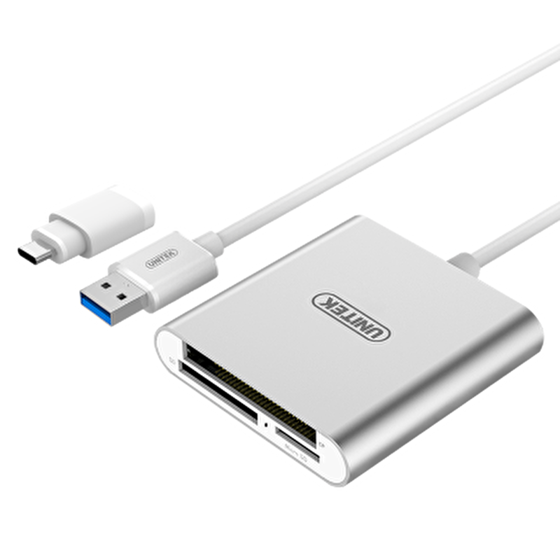 Unitek Multi-in-One USB 3.0/USB Type-C Kart Okuyucu Adaptör