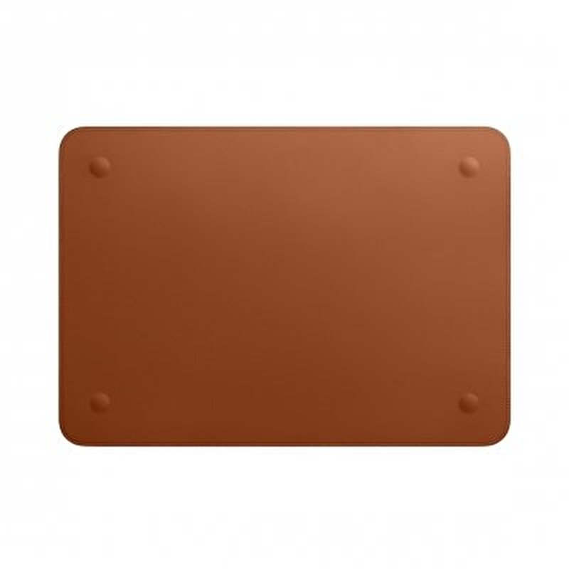Apple 15 inç MacBook Pro için Deri Zarf Leather Sleeve Kılıf  - Klasik Kahve 
