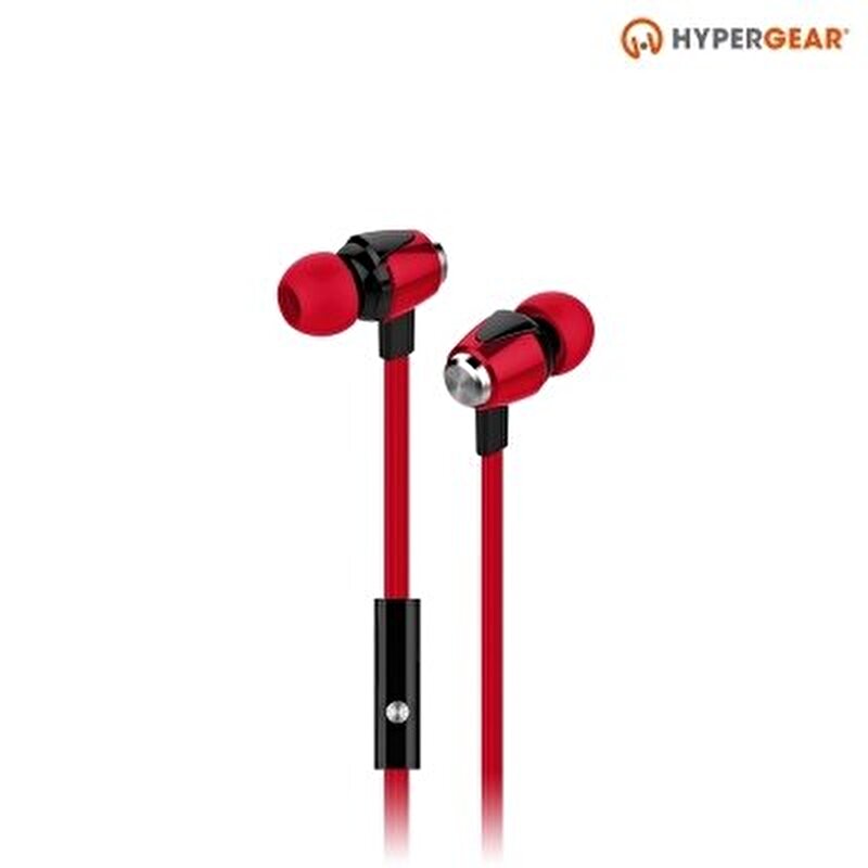 HyperGear Kablolu Kulaklık 3.5 mm Kırmızı