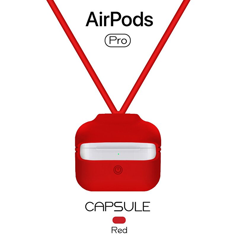 Buff Blogy AirPods Pro Silikon Kılıf - Kırmızı