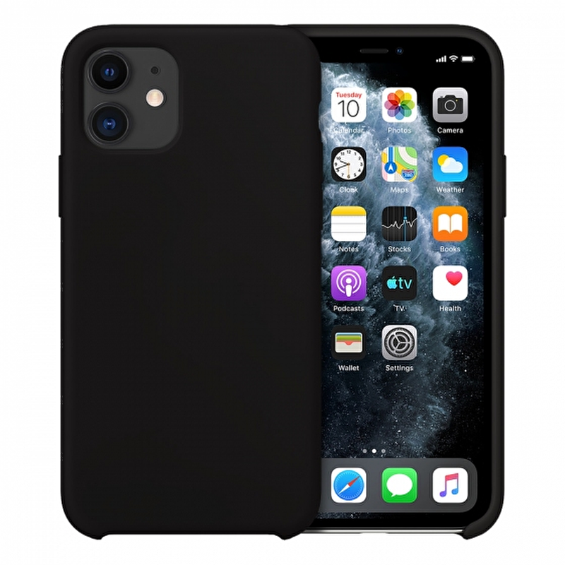 Buff iPhone 11 Rubber Fit Kılıf - Siyah