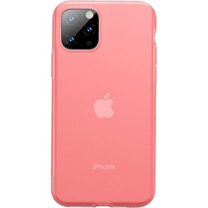 Baseus Jelly iPhone 11 Pro Max Ultra İnce Kılıf Kırmızı