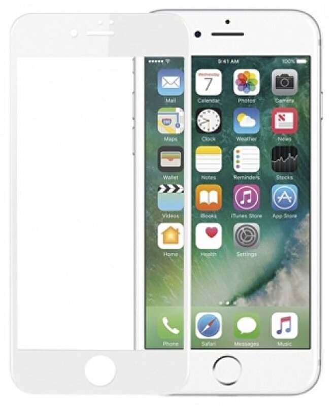 PRO 9H iPhone 8 / 7 Full Tempered Glass Beyaz Cam Ekran Koruyucu 2018115338404