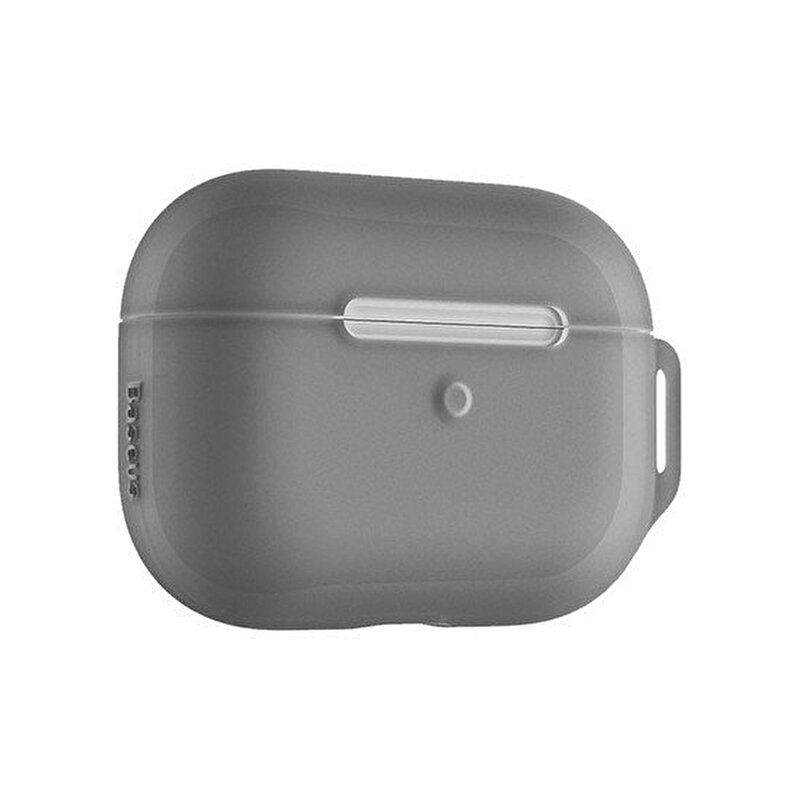 Baseus Thin Silika Jel Ultra İnce Apple AirPods Pro Silikon Kılıf-Gri