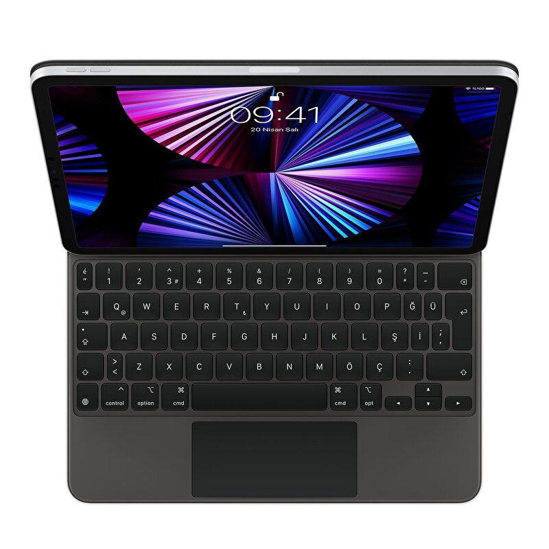Apple 11 inç iPad Pro (4. nesil) ve iPad Air (5. nesil) için Magic Keyboard - Türkçe Q Klavye - Siyah MXQT2TQ/A