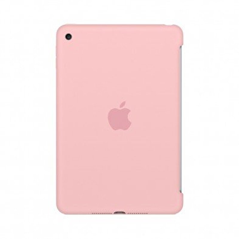 Apple Silikon Case iPad mini 4 Kılıfı (Pembe)