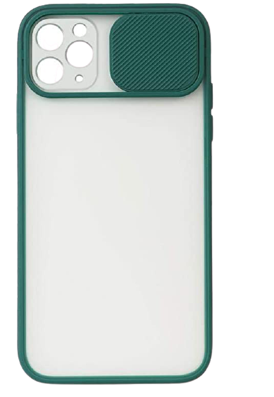 Piili iPhone 11 Pro Cam Slide Kılıf - Yeşil 6944628929869
