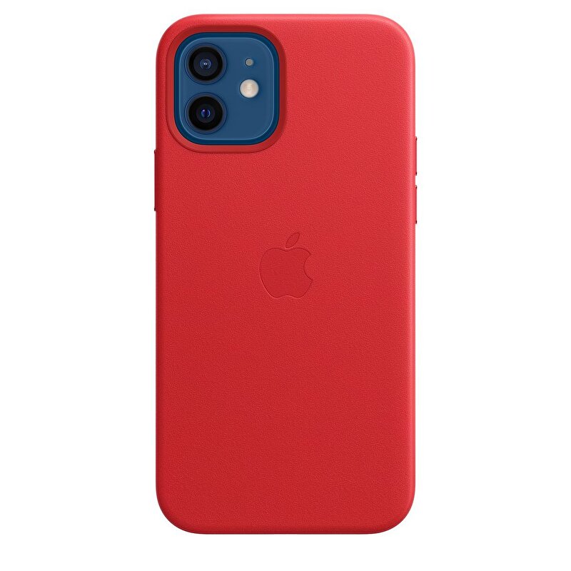 iPhone 12 | 12 Pro için MagSafe özellikli Deri Kılıf - (PRODUCT)RED