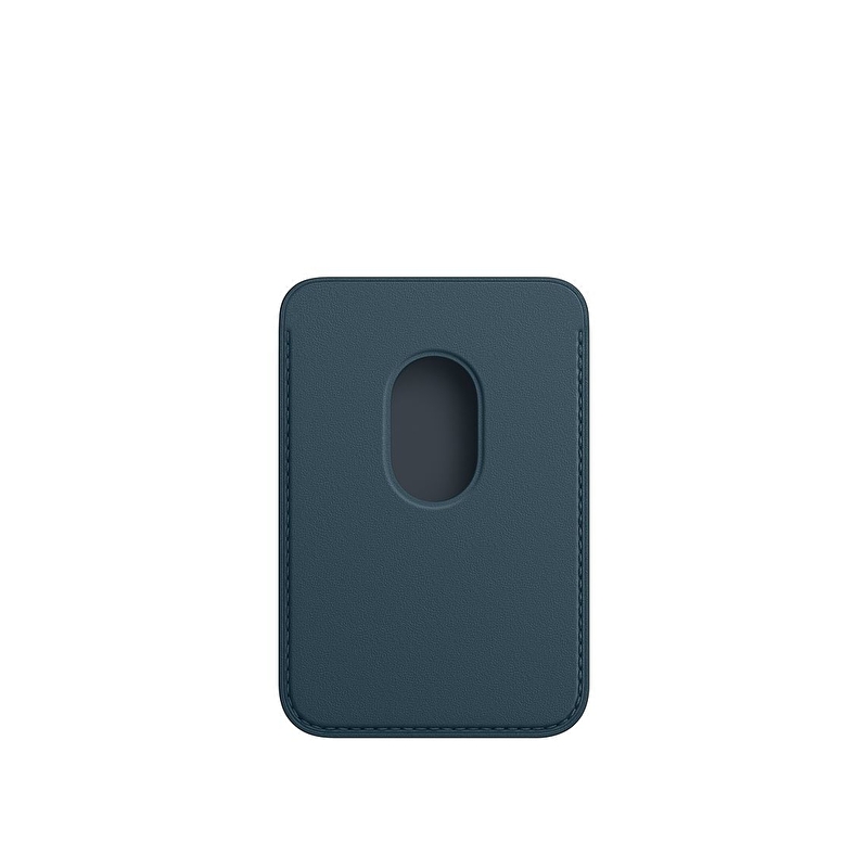 iPhone için MagSafe özellikli Deri Cüzdan - Baltık Mavisi