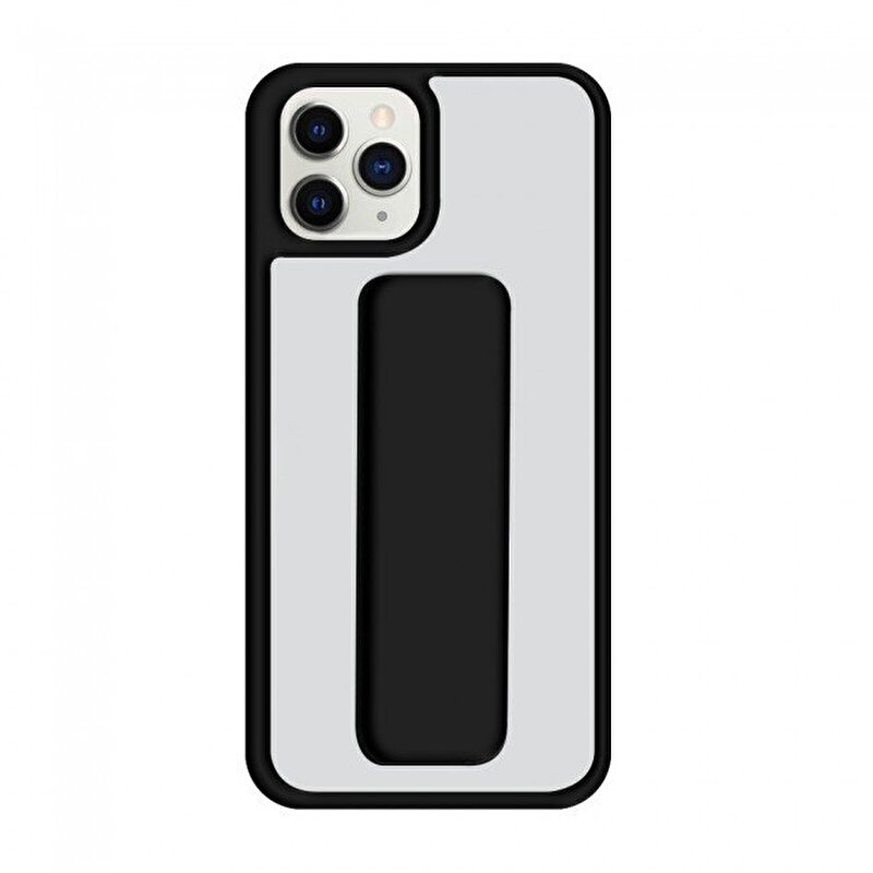 Piili iPhone 12/12 Pro Kick Stand Kılıf - Siyah