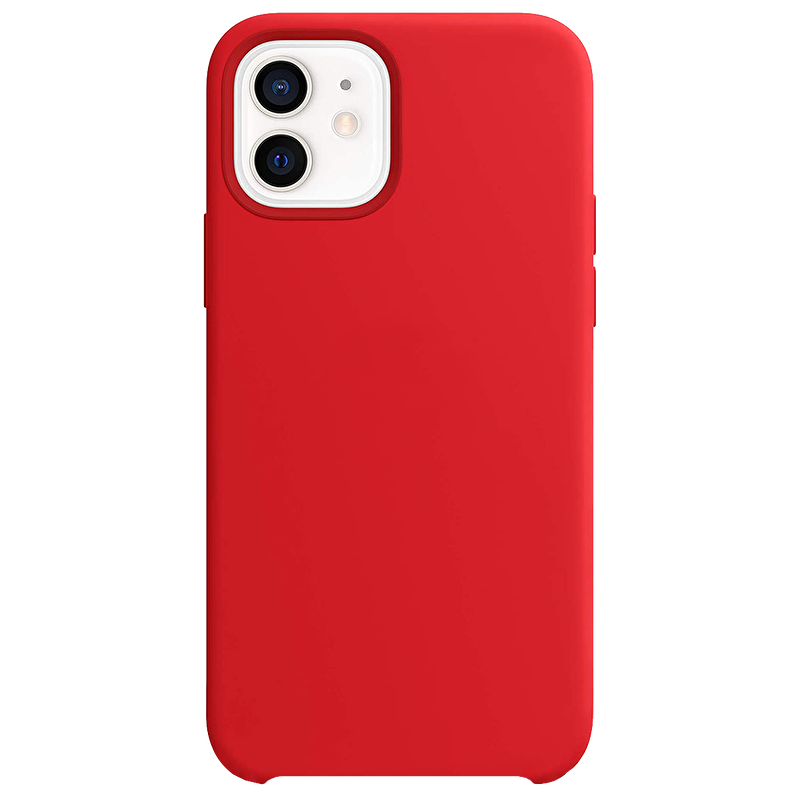 Buff iPhone 12 / 12 Pro Rubber Fit Kılıf - Kırmızı