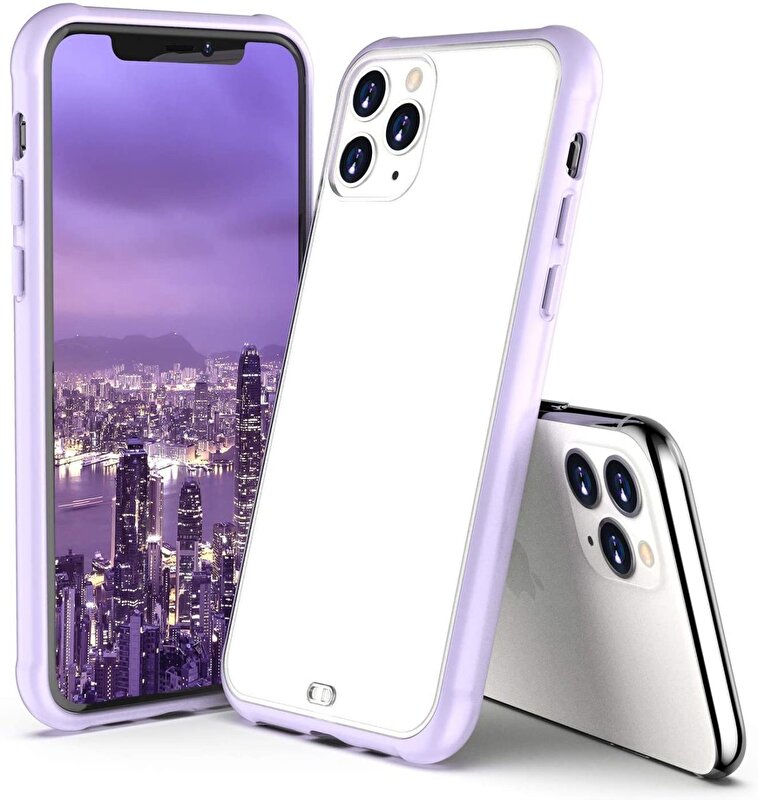 Piili iPhone 12 Pro Max Mat Kılıf - Mor 6944628926530