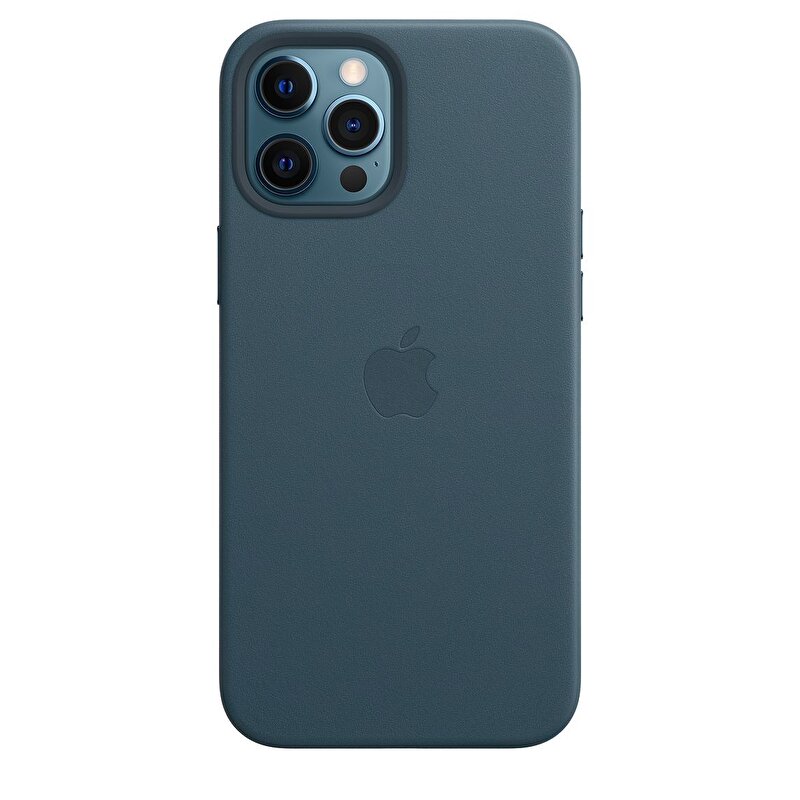 iPhone 12 Pro Max için MagSafe özellikli Deri Kılıf - Baltık Mavisi