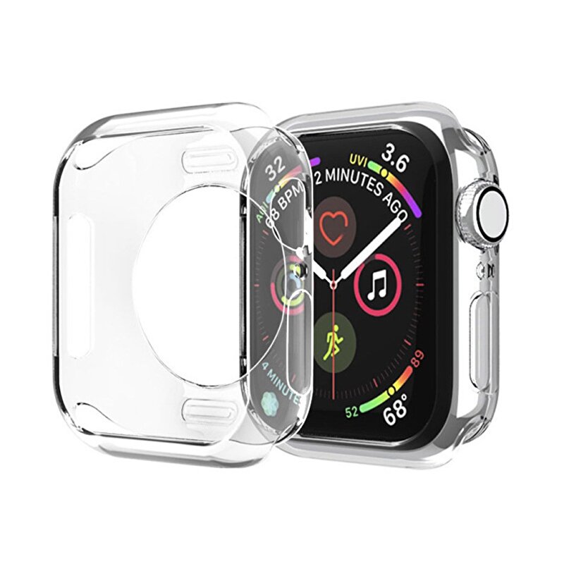 Piili Apple Watch 44MM Silikon Kılıf - Şeffaf 6944629128254