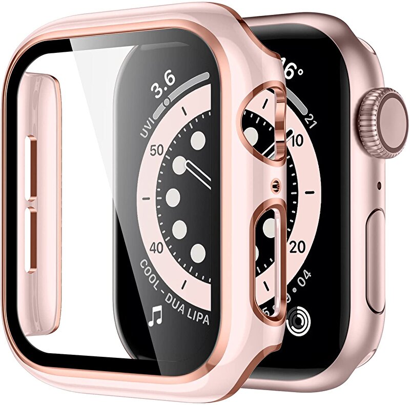 Piili Apple Watch 44mm Mix Kılıf - Pembe 6944629140095