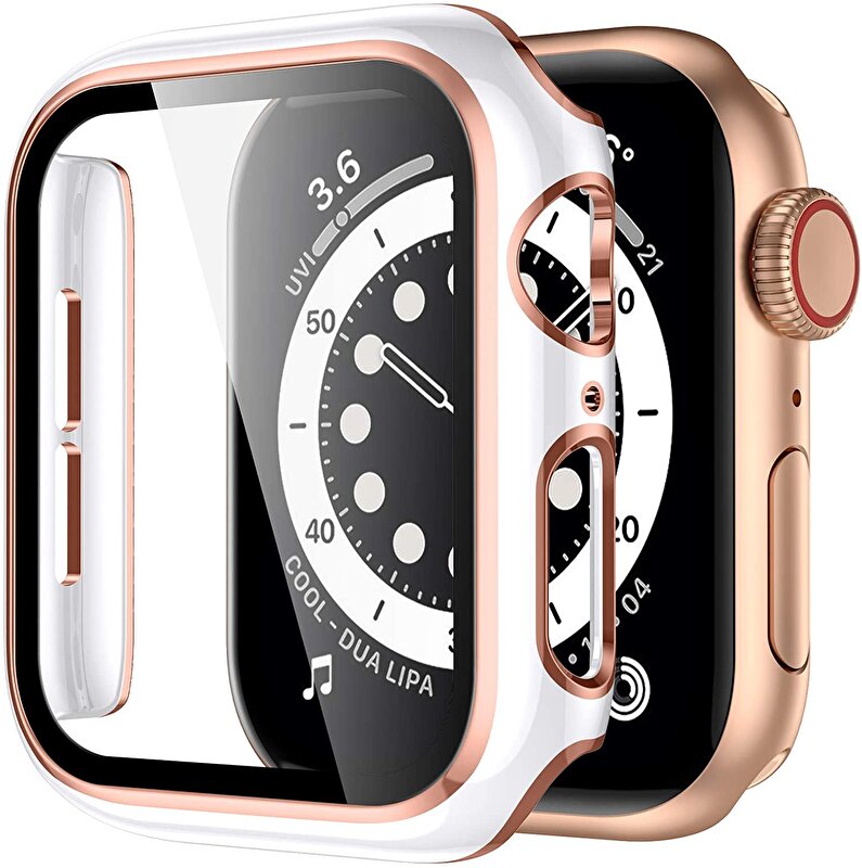 Piili Apple Watch 42mm Mix Kılıf - Beyaz 6944629140171