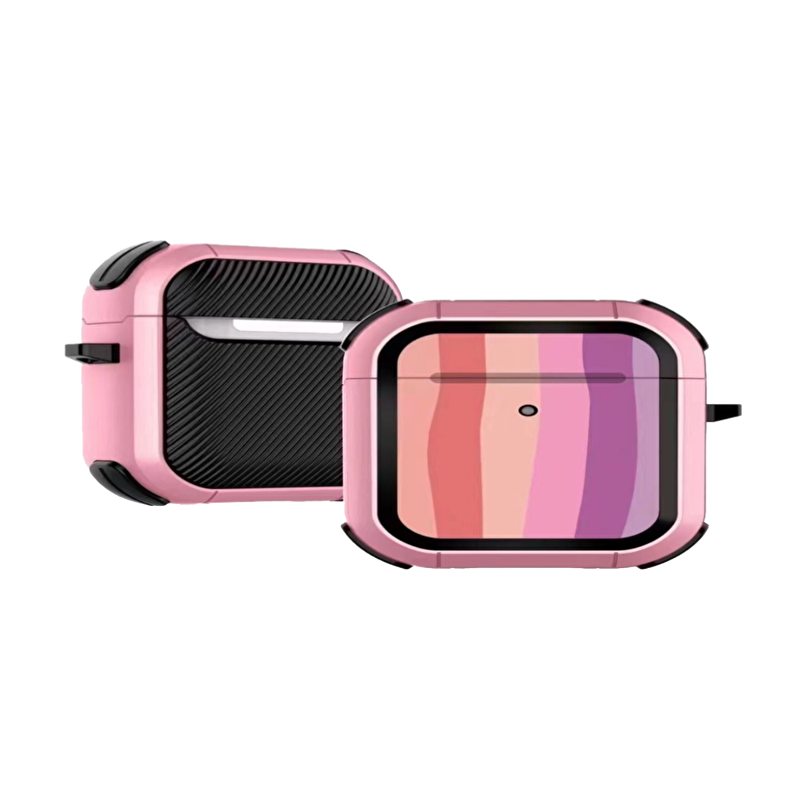 Piili Airpods Pro Rainbow Kılıf - Pembe 6944629142175