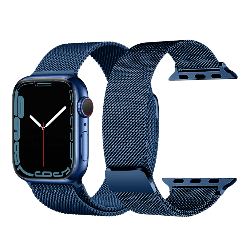 Piili Apple Watch Metal Kayış 42/44/45 - Mavi 6944629143455
