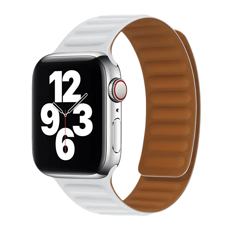 Piili Apple Watch 38-40-41 mm Silikon Kayış Beyaz 6944629154710