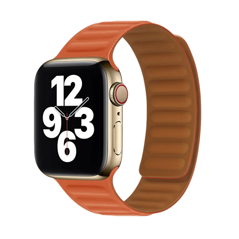 Piili Apple Watch 38-40-41 mm Silikon Kayış Turunc 6944629154734
