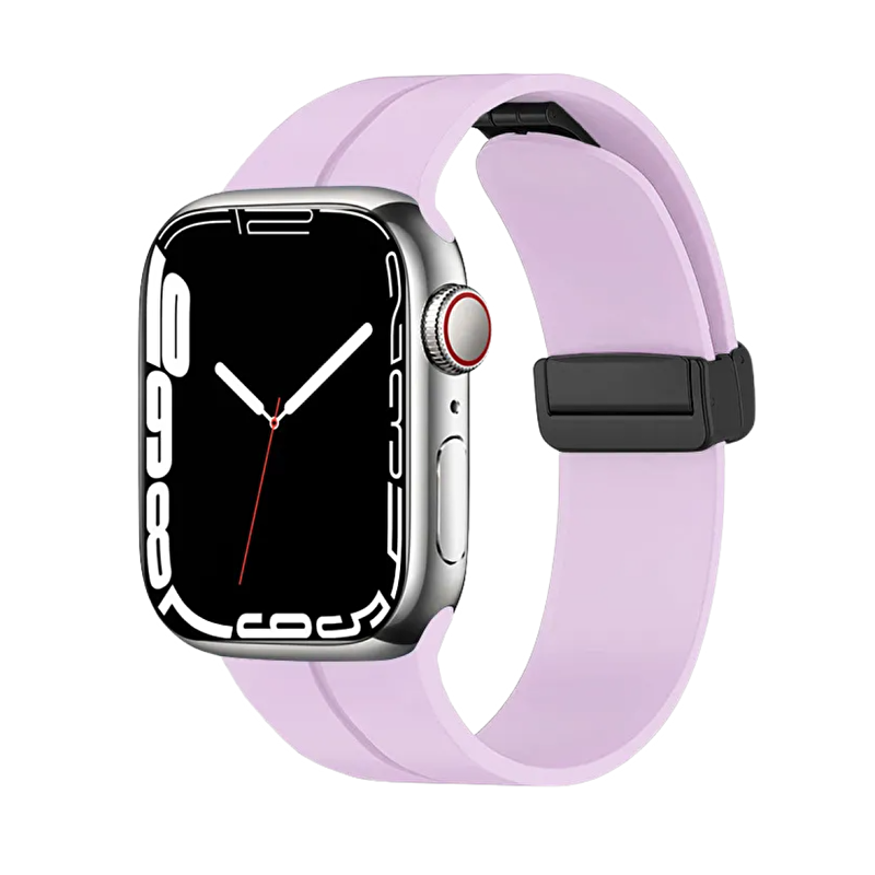 Piili Apple Watch 42-44-45-49 mm Rubber Kayış Lila 6944629154918