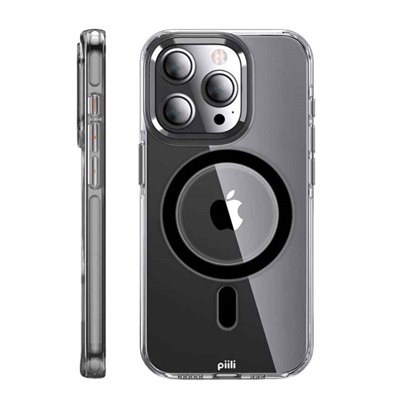Piili iPhone 15 Pro Max MagSafe Kılıf - Siyah 6944629161770