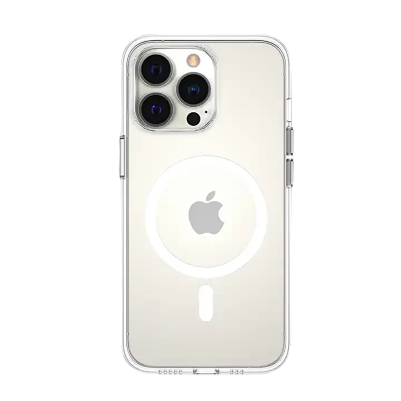 Piili iPhone 15 Pro Max İnce Magsafe Kılıf - Beyaz 6944629164450
