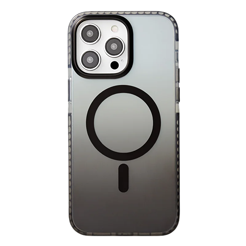 Piili iPhone 15 Pro Gradient MagSafe Kılıf - Siyah 6944629165310