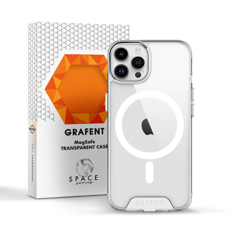 Grafent Space Serisi iPhone 14 Pro Max Magsafe Özellikli Şeffaf Kılıf 7394090000018
