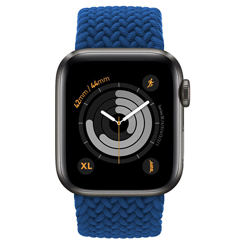 Buff Apple Watch Bands Braided 42/44 XL - Mavi 8682750457123