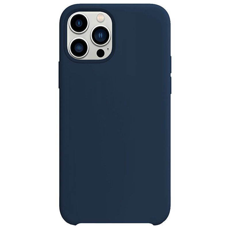 Buff iPhone 13 Pro Max Rubber Fit Kılıf - Lacivert 8682750457680