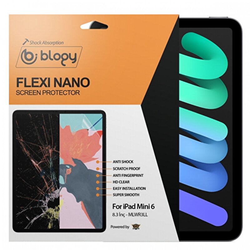Buff Blogy iPad Mini 6 Flexi Nano Ekran Koruyucu 8682750457772