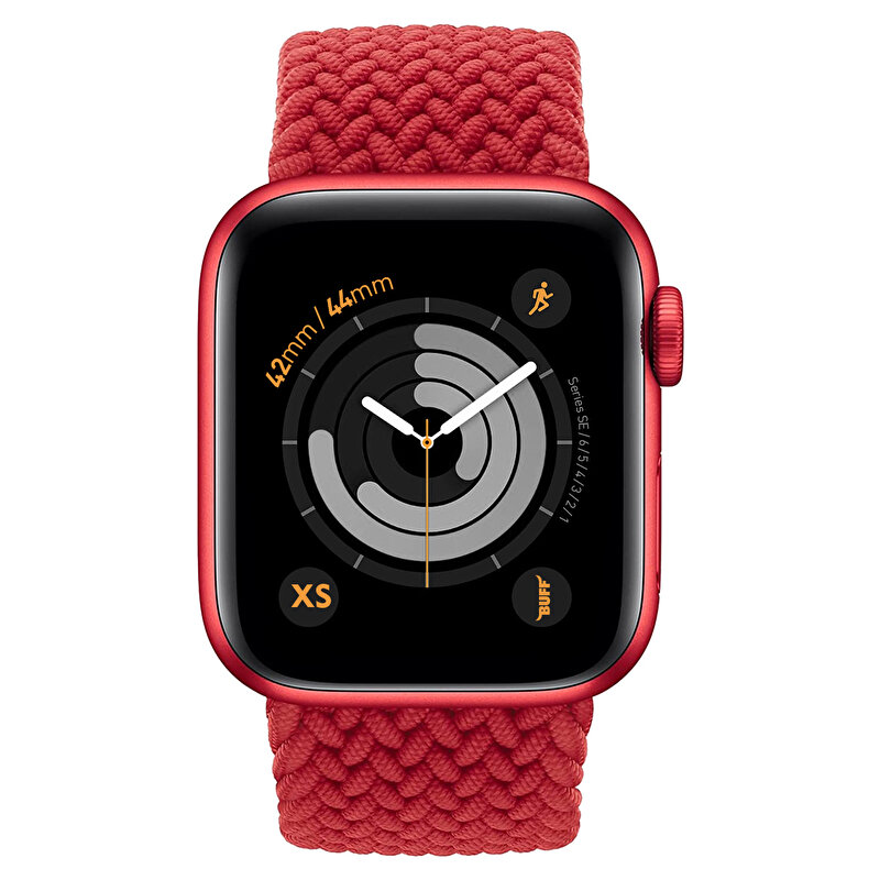 Buff Apple Watch Bands Braided 42/44 XS - Kırmızı 8682750457895
