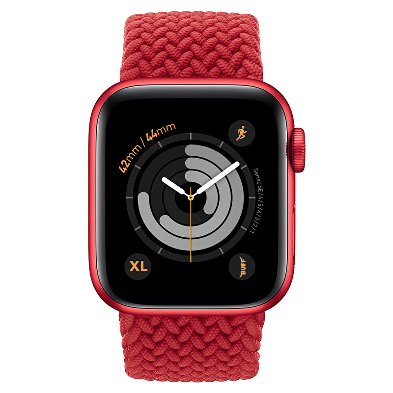 Buff Apple Watch Bands Braided 42/44 XL - Kırmızı 8682750457994