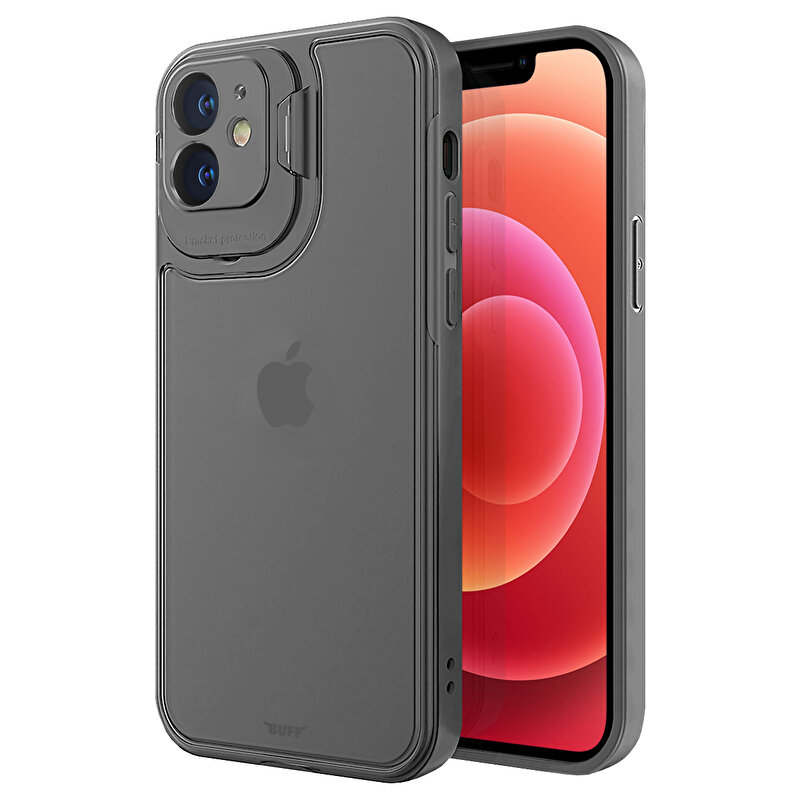 Buff iPhone 12 Hybrid Corner Kılıf - Beyaz 8683548210340