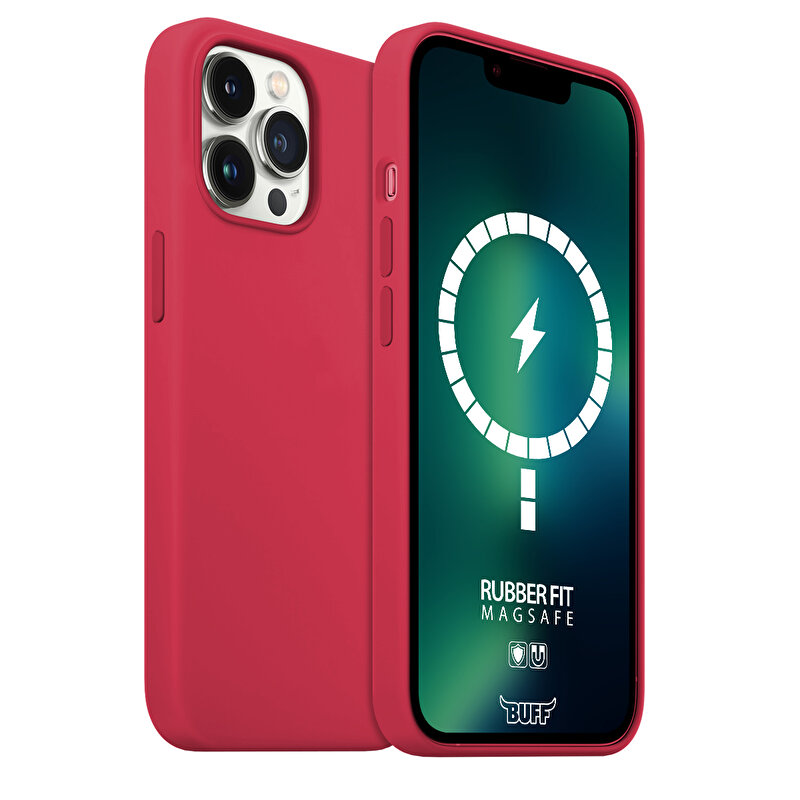 Buff iPhone 13 Pro Max MagSafe Fit Kılıf - Kırmızı